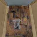 KLM 3-Tier Spice Rack, 13.8 Inch Wood Step Shelf Countertop Spice Storage Holder, Kitchen Pantry Cabinet Organizer Cupboard for Spice Bottles, Jars, Seasonings, Baking Supplies,Bathroom Organizer