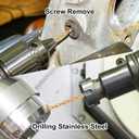 M42 Cobalt Drill Bit Set, Metric 8mm Drill bit 5PCS, Metal Drill bit Set for Steel, Titanium Coated HSS-Co Metal Drill bit Set for Steel,Stainless Steel,Bolt and Stud Removing