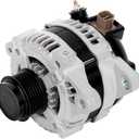 11385 Alternator Compatible with Toyota Corolla 1.8L 2009 2010 2011, Matrix 1.8L 2009 2010, for Pontiac Vibe 1.8L 2009 2010, for Scion xD 1.8L 2008-2014 - 12V 100A 6-Groove Clutch Pulley