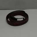 Mens Braided Leather Belt Everyday Casual Woven Belts for Men Fit Casual Golf Pants Jeans (34(Fits Waist:32"-35"), Deep Brown/Light Brown)