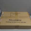 PELUOMOZ 2PCS Cat Wall Shelves with Scratching Mat, 16.6x9.7 Inch Cats Wall Furniture, Solid Pine Wood Kitten Wall Mounted Floating Shelf, Window Perch Hammock for Pets Sleeping, Playing, Climbing