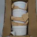Bia Cordon Bleu Inc 904925 6 Oz White Porcelain Assorted Textured Ramekin 4 Count