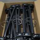 Smartor Plastic Pants Hangers - 30 Pack, Black Pant Hanger, Shorts Hangers with Non-Slip Clips, Dress, Heavy Duty Hanger for Trouser, Slack, Skirt, Demin Jean, Dress - 14 Inch