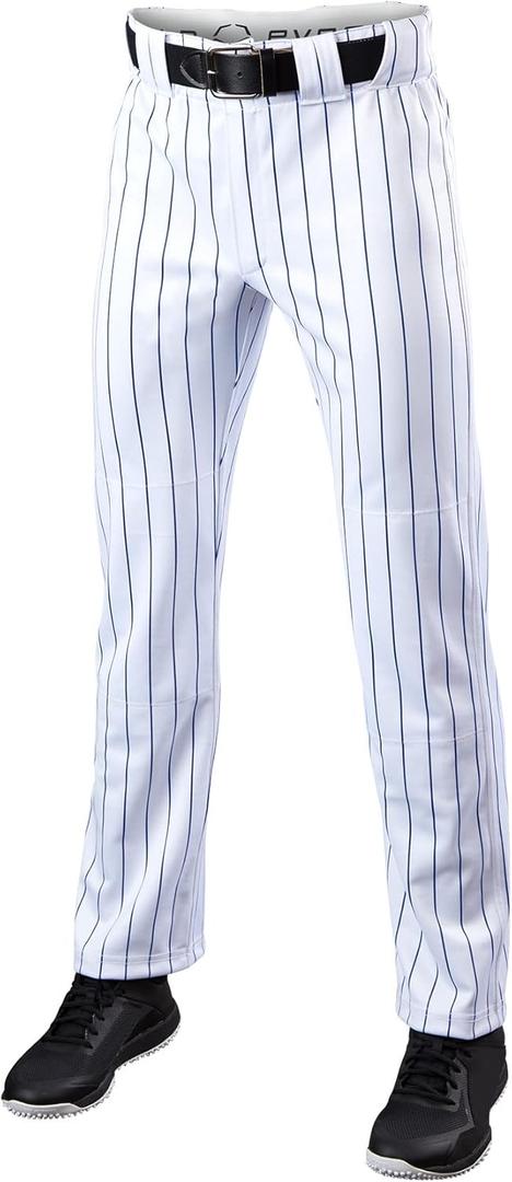 EvoShield Mens Pinstripe Open Bottom (Medium, White/Navy)