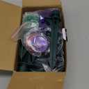 Gmalos Christmas Spotlights Outdoor, 120V Plug-in Halloween Spot Light, 5000K LED Landscape Lighting with 5 Color Lenses (Red Green Blue Purple Yellow), IP67 Waterproof, 4 Pack