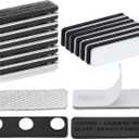 Blackout Blind Accessory,12Pair Magnetic Closure With Adhesive(Metal Board With Adhesive+Magnetic Black Board Without Adhesive),Black Out Window Curtains Shades,Blackout Window Cover,Clamped By Magnet