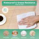 NATRKE Clear Desk Mat Pad, 47.2"x23.6" Extra Large Transparent Computer Desk Mat Plastic Desktop Protector, PVC Writing Pad Round Edge, Waterproof Wipeable Table Protector for Home Office, Frosted