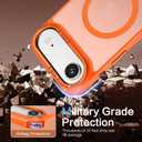 BENTOBEN Magnetic for iPhone Air Case 6.5" 2025, [Compatible with Magsafe] Slim Cute Matte Translucent Shockproof Drop Protective Bumper Women Men Phone Cover for iPhone 17 Air, Orange