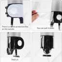 3 in 1 Chamber Wall Mounted Bathroom Shower Pump Dispenser and Organizer-Holds Shampoo, Soap, Conditioner, Shower Gel, for Bathroom Kitchen Hotel (Silver)