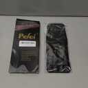 Pefei Tweezers Set - Professional Stainless Steel Tweezers for Eyebrows - Great Precision for Facial Hair, Splinter and Ingrown Hair Removal (Black)