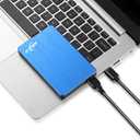NRICO Portable External Hard Drive, USB 3.0, 2.5 Inch, Compatible with PC, Mac, Desktop (Blue, 500, GB)