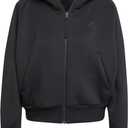 adidas womens Z.n.e. Full-zip Hoodie (XX-Small, Black)