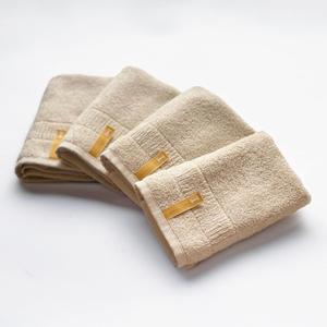 Highly Absorbent Organic Cotton Washcloths, Soft & Durable Face Towels, Made in Japan, Oeko-Tex Class 1 Certified, 13.8 x 13.8 inch, Ivory, Pack of 4 Proof of Purity
