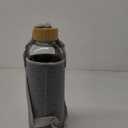 Glass Water Bottle 64 Oz with Time Markers, Wide Mouth Bamboo Lid, Neoprene Sleeve, Bpa Free, Leakproof, Reusable