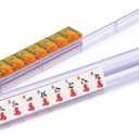 Yellow Mountain Imports Modern Mahjong Racks with Built-in Pushers - Clear - Set of 4