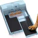 Dog Nail File Toy with 2 Dog Treat Puzzle, Interactive Dog Enrichment Toys for IQ Training, Dog Scratch Pad for Nails, Slow Feeder and 2 Level in 1 Dog Puzzle,Double Non-Slip Design(Blue)