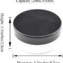 HAHIYO 3Pcs 20ml/0.68oz Plastic Empty Travel Compact Case Makeup Cosmetic Jar Refillable Powder Box No Leak Holder with Rotatable Sifter and Black Screw Lid
