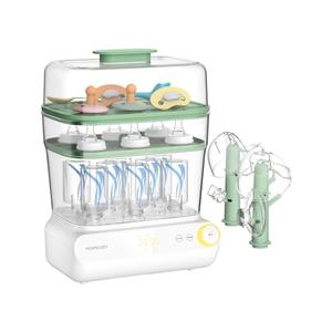 Momcozy 3 Layers Large Bottle Sterilizer and Dryer, Fast Sterilize and Dry, Universal Bottle Sterilizer for All Bottles & Breast Pump Accessories, Touch Screen & Auto-Off Bottle Sanitizer