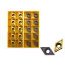 GBJ 20pcs DCMT11T304 DCMT32.51 Indexable Carbide Turning Inserts Multilayer Coated CNC Lathe Inserts for SDJCR Lathe Turning Tool Holder Replacement Insert (20pcs DCMT32.51)