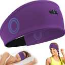 Sleep Headphones Bluetooth Headband for Side Sleeper, 17H Playtime, Wireless Headband Headphones with HD Stereo Speakers for Workout,Running,Yoga, Ideal Gifts for Men, Women, Teens, Black + Purple