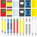 Thenshop 24 Pcs Teacher Appreciation Gifts Bulk Teachers Notebook Pens Bulk End of Year Thank You Gifts for Teacher Employee Team Coworker Nurse Staff Office Supplies(24 Pcs,Colorful)