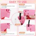 Stitch Gun for Clothes, Handheld Quick Sticky Sewing Tag Gun Fixer instant Pants Hemming Tool, Tagging Gun for Clothing, Includes 6 Needle,5000 Pcs Micro Fasteners(2500 White & 2500 Black)