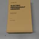 Battery Powered Electric Pepper Grinder and Salt Mill with One Handed Operation Adjustable Coarseness Gravity Automatic Pepper Mill Grinder(2 Pack),Blue