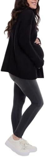 Motherhood Maternity Womens Long Sleeve Mock Turtleneck Pregnancy Knit Swpeater S