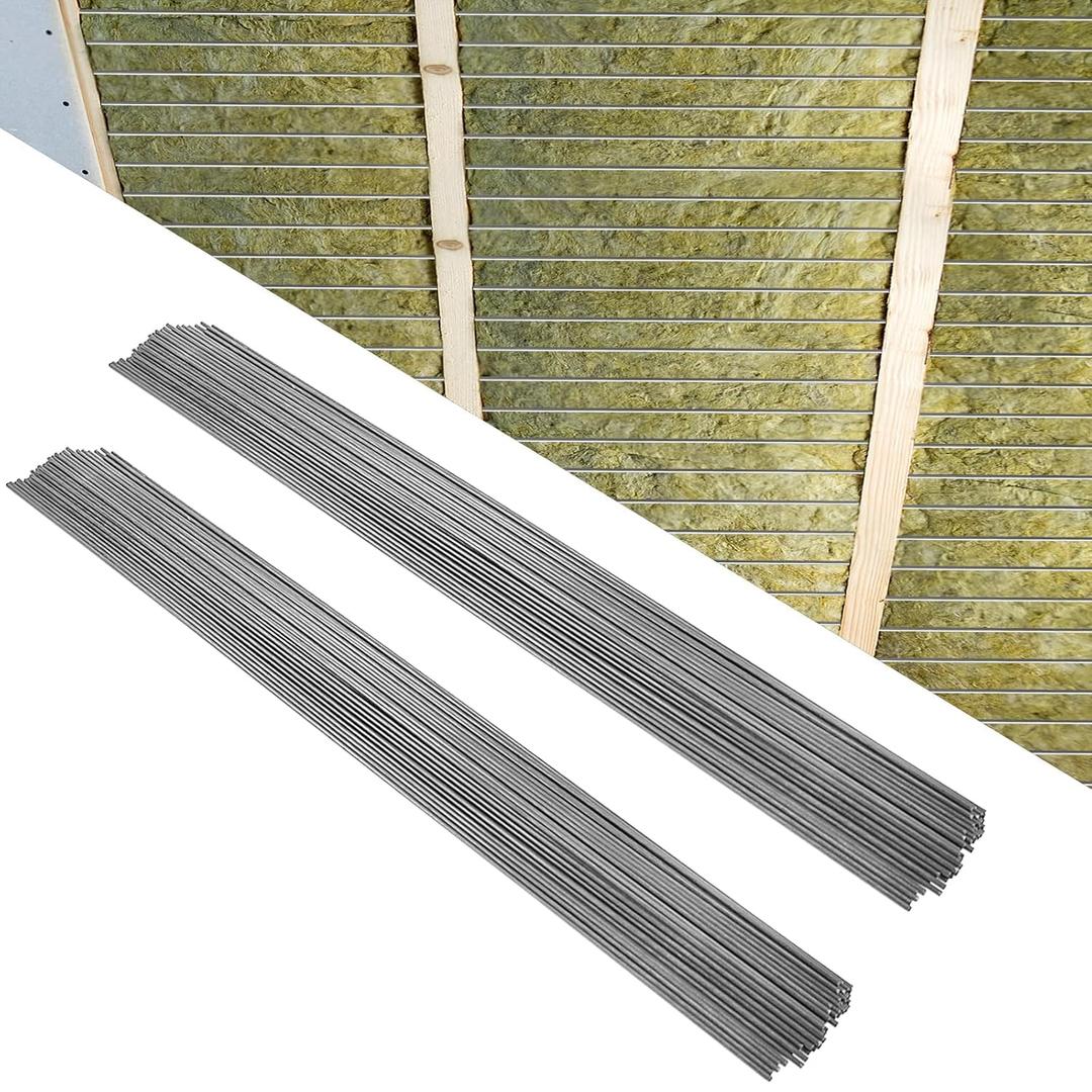 200 Pcs 24inch Insulation Support - Wire Insulation Support Wire, 1095 Carbon Steel Metal Insulated Wires (1095, 24 inch)