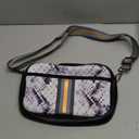 Checkered Crossbody Bum Bags for Women Nylon Checkered Purse Fanny Packs Sling Cross Body Bag with Adjustable Strap