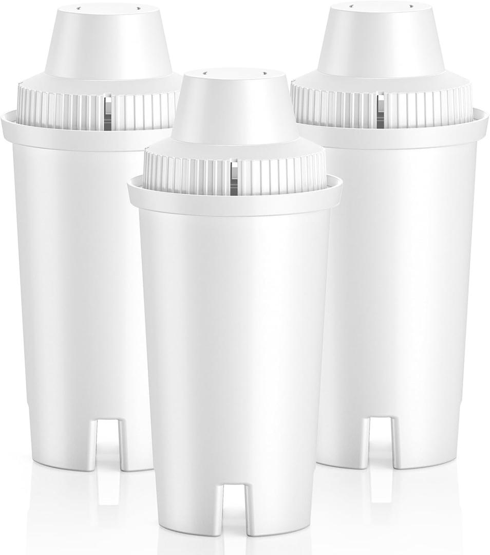 Cabiclean Replacement for Brita Filter, Brita Water Pitchers and Dispensers, Classic OB03, Mavea 107007, and More, NSF Certified Pitcher Water Filter, Half Year Filter Supply, 3 Count