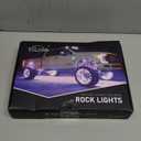 YiLaie Rock Lights for Trucks, 8 Pods RGB LED Rock Lights with APP/Remote Control & Music Mode, High Bright Multilcolor Waterproof IP68 Rock Neon Light Kits for Pickup Off Road RZR SUV ATV UTV Car