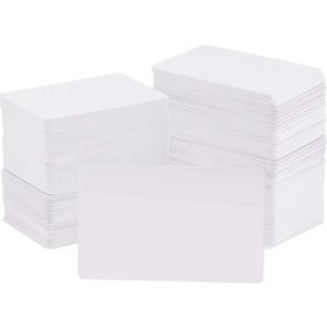 500 Pack 3.35 x 2.12 inches Blank PVC Cards, 15 Mil White CR80 PVC Cards, Graphic Premium Blank Cards, Compatible with Most Printers