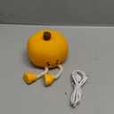 Pumpkin Night Light for Kids, Halloween Jack O Lantern Decor for Kids, Baby Nursery Toddler Squishy Pumpkin Lights, Cordless Rechargeable Dimmable Silicone Bedside Lamp Halloween Gifts