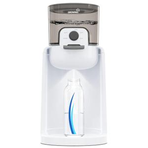 GROWNSY Instant Baby Bottle Warmer, Precise 4 Temperatures Control | Night Light, Midnight Feeding | Warm Water Dispenser for Formula in Seconds | 72H Smart Thermostat, Easy Keep Warm (White)