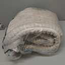 Smiry Couch Cover for Dogs Washable, Non Slip Fuzzy Pet Couch Covers for 3 Cushion Sofa Pet Friendly, Thick Soft Sofa Slipcovers Cushion Protector (Apricot, 27.6" x 88")