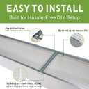 6 Inch Gutter Guard - Heavy Duty 100% Stainless Steel High-Flow Leaf Screen for Debris, Clog & Overflow Protection - Fits K-Style & Half-Round, Screws Included (200 FT, 60 pcs, 6in x 40in)
