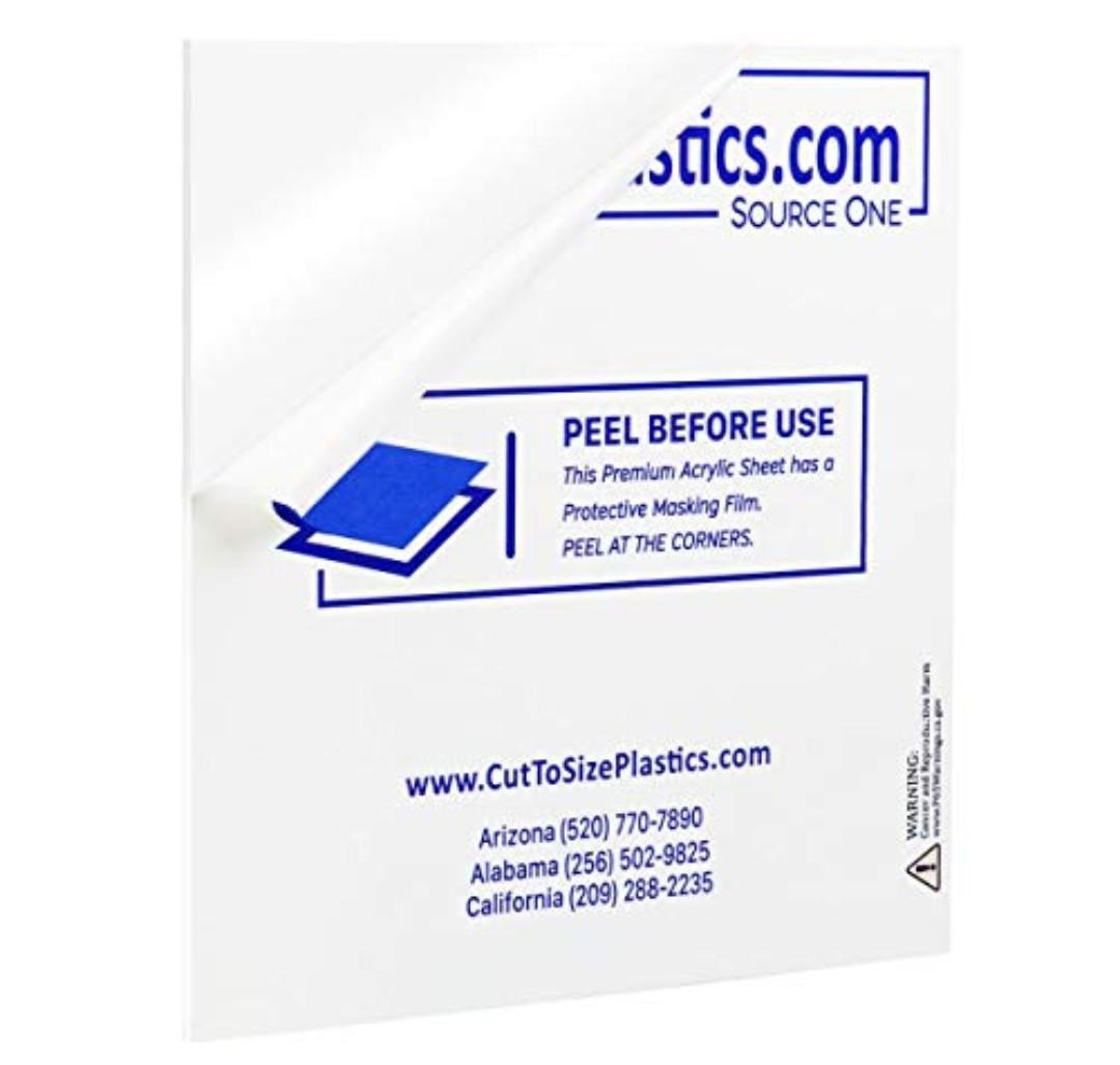 Premium 1/4 Clear Acrylic PlexiGlass Sheet (35 x 47)