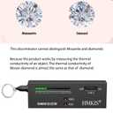 HMKIS Diamond Tester Pen, Professional Jewelry Diamond Tester with 60X Jewelry Loupe Magnifier, Diamond Selector for Novice and Expert (Non-Rechargeable)