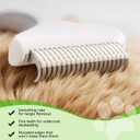 3-in-1 Pet Steam Brush Set for Dogs & Cats, Grooming Comb with Spray, Defur Tool, Water-Assisted Hair Removal, Spritz Brush, Multi-Purpose Kit, Undercoat Rake, Deshedding Brushes, Dematting Brush. (7.8"-Comb+Shampoo)