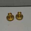 Suction Cup Hooks for Shower No-Drill Bathroom Hooks for Towels, Robes, Loofah Mountable on Bathroom Walls, Kitchen, Glass, Mirrors, Tile and Smooth,Non-Porous Surfaces (2 Pack, Brushed Gold)