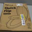 Quick Flip Toilet Seat with Built-in Potty & Splash Guard for Toddler Training, Slow Close - Jool Baby (Elongated)