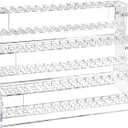 144-Slots Pen Holder for Craft Shows,3-Tier Acrylic Pen Display Stand Holders for Vendors,12mm Beadable Pens Display Beaded Pens Organizer Paint Brush Storage Makeup Brush Rack for School Essentials