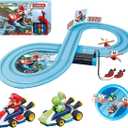 Carrera First Mario Kart - Slot Car Race Track with Spinners - Includes 2 Cars: Mario and Yoshi - Battery-Powered Beginner Toy Racing Set for Kids Ages 3 Years and Up, Medium