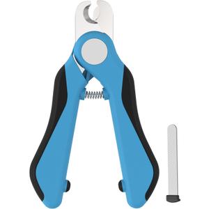 Swihauk Heavy Duty Dog Nail Clippers and Trimmers, Professional Pet Nail Clippers with Nail File for Dogs Cats Small Animal, Claw Clippers with Safety Guard to Prevent Over-Cutting, Blue