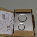 TOTO Dual Flush Round Push Button Plate for Select DuoFit In-Wall Tank Unit, Matte Silver - YT930#MS