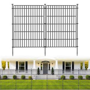 No Dig Garden Fence, Dog Fencing Outdoor for Yard, 10 Panels