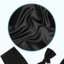 S.H. Churchill & Co. Men's Formal Satin Bowtie and Cummerbund Set (Black)