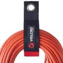VELCRO Brand Easy Hang Extension Cord Organizer Holder | Large 18" Heavy Duty Straps for Garage Organization and Storage Grommet Hangs Easily on Wall Hooks or Nails 2pk, Holds 100bs, Black