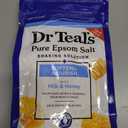 Dr. Teal's Epsom Salt Soaking Solution, Soften & Nourish with Milk and Honey, 48 Oz (48 Ounce (Pack of 1))